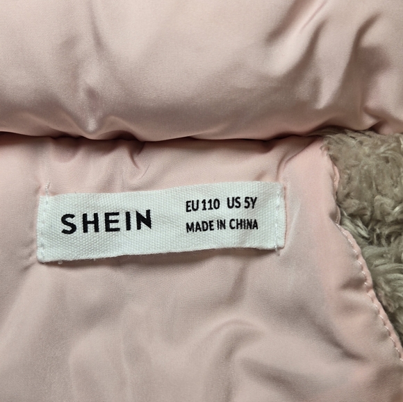 SHEIN Light Pink Kids Puffer Coat Size 5Y - Picture 7 of 11